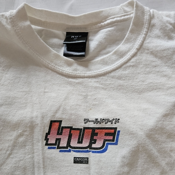 Huf Women's Short Sleeve White Animation T-shirt Size Medium - Picture 2 of 5